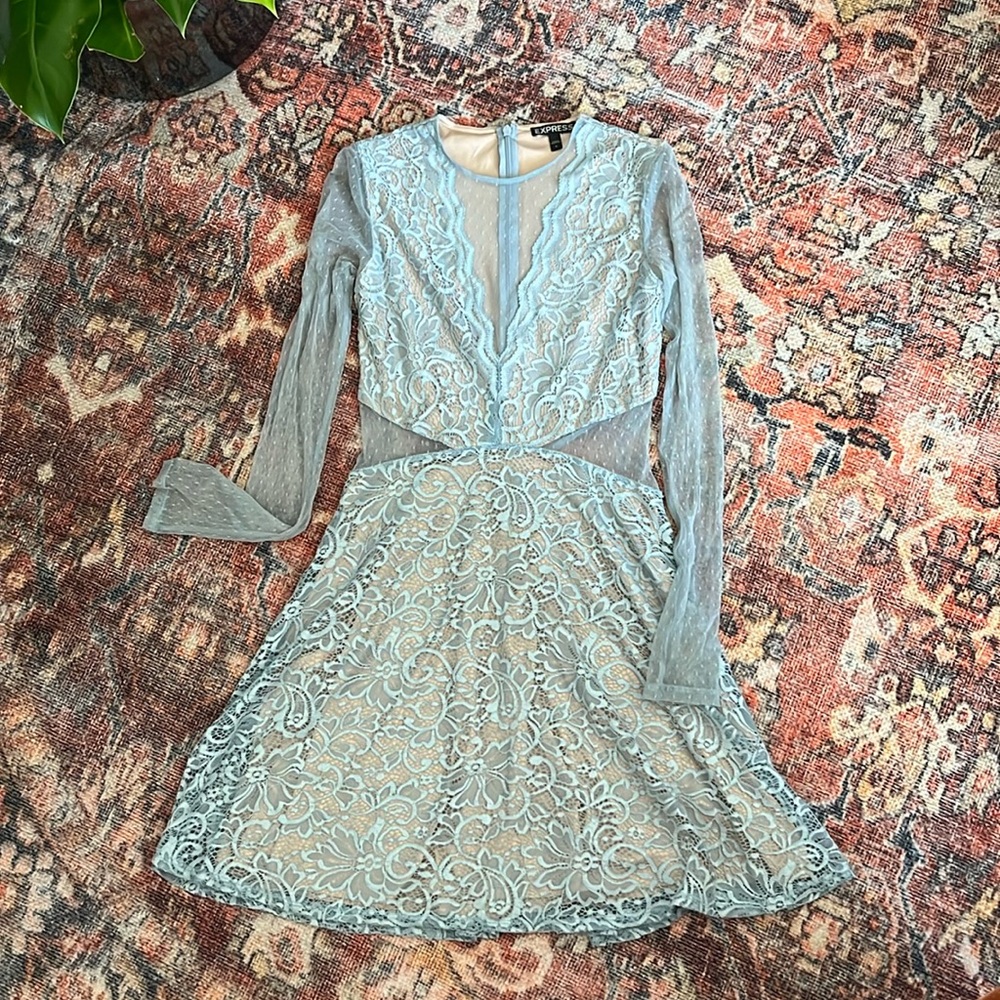Night blue lace Express dress